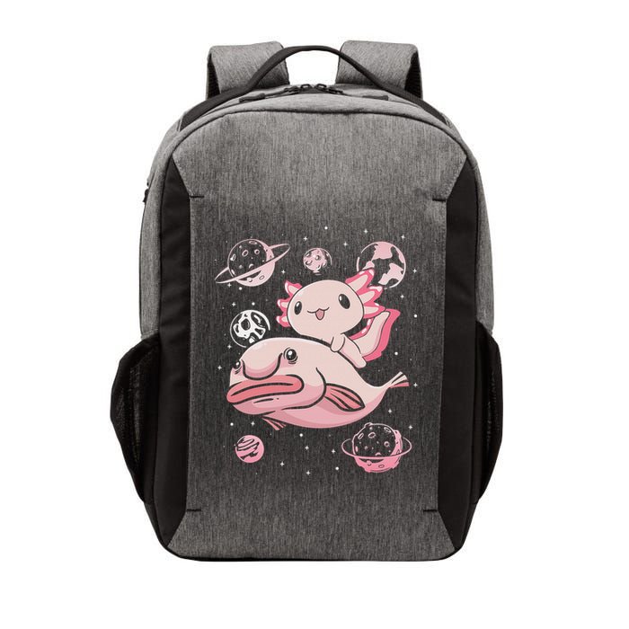 Cute Kawaii Pink Axolotl Riding A Blobfish Funny Axolotls  Vector Backpack