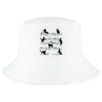 Cat Kitty Playing Music Clef Piano Musician Art Cool Comfort Performance Bucket Hat