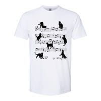 Cat Kitty Playing Music Clef Piano Musician Art Softstyle CVC T-Shirt