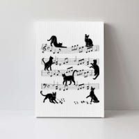 Cat Kitty Playing Music Clef Piano Musician Art Canvas