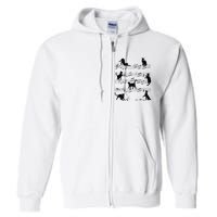 Cat Kitty Playing Music Clef Piano Musician Art Full Zip Hoodie