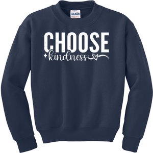 Choose Kindness Positive Quote Kids Sweatshirt