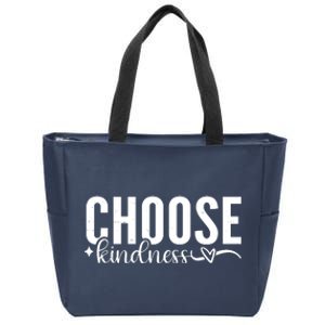 Choose Kindness Positive Quote Zip Tote Bag