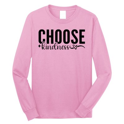 Choose Kindness Positive Quote Long Sleeve Shirt