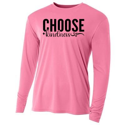 Choose Kindness Positive Quote Cooling Performance Long Sleeve Crew