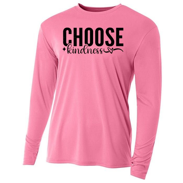 Choose Kindness Positive Quote Cooling Performance Long Sleeve Crew