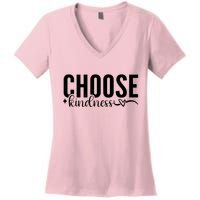 Choose Kindness Positive Quote Women's V-Neck T-Shirt