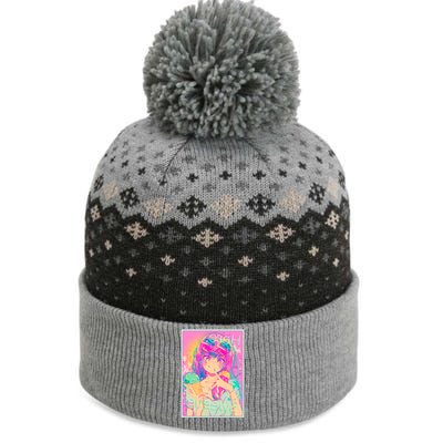 Cute Kawaii Pastel Anime Girl Pop Art Poster The Baniff Cuffed Pom Beanie