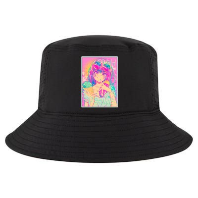 Cute Kawaii Pastel Anime Girl Pop Art Poster Cool Comfort Performance Bucket Hat