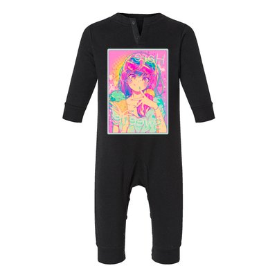 Cute Kawaii Pastel Anime Girl Pop Art Poster Infant Fleece One Piece