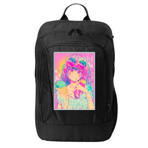 Cute Kawaii Pastel Anime Girl Pop Art Poster City Backpack