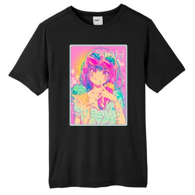 Cute Kawaii Pastel Anime Girl Pop Art Poster Tall Fusion ChromaSoft Performance T-Shirt