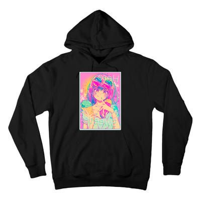 Cute Kawaii Pastel Anime Girl Pop Art Poster Tall Hoodie