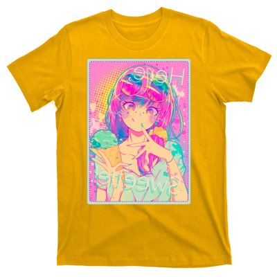 Cute Kawaii Pastel Anime Girl Pop Art Poster T-Shirt