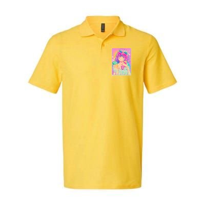 Cute Kawaii Pastel Anime Girl Pop Art Poster Polo