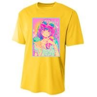 Cute Kawaii Pastel Anime Girl Pop Art Poster Performance Sprint T-Shirt