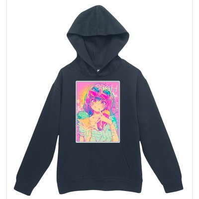 Cute Kawaii Pastel Anime Girl Pop Art Poster Urban Pullover Hoodie