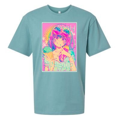 Cute Kawaii Pastel Anime Girl Pop Art Poster Sueded Cloud Jersey T-Shirt