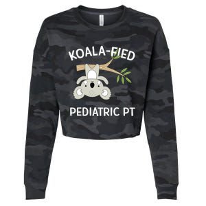 Cute Koala Pediatric PT Gift Physical Therapy Cropped Pullover Crew