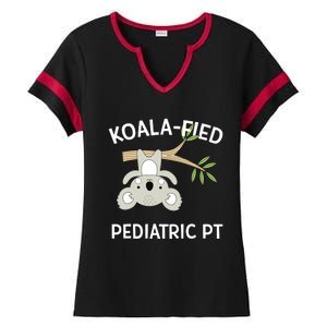 Cute Koala Pediatric PT Gift Physical Therapy Ladies Halftime Notch Neck Tee