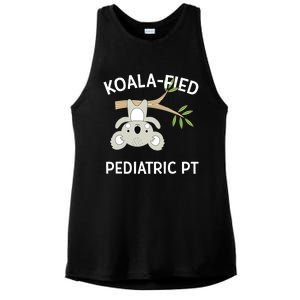 Cute Koala Pediatric PT Gift Physical Therapy Ladies PosiCharge Tri-Blend Wicking Tank