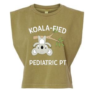 Cute Koala Pediatric PT Gift Physical Therapy Garment-Dyed Women's Muscle Tee