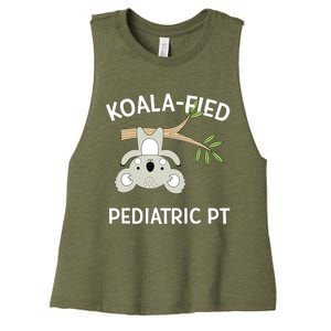 Cute Koala Pediatric PT Gift Physical Therapy Women's Racerback Cropped Tank