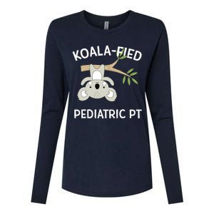 Cute Koala Pediatric PT Gift Physical Therapy Womens Cotton Relaxed Long Sleeve T-Shirt