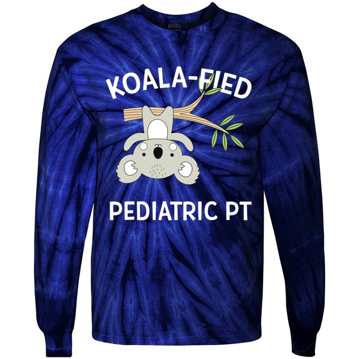 Cute Koala Pediatric PT Gift Physical Therapy Tie-Dye Long Sleeve Shirt