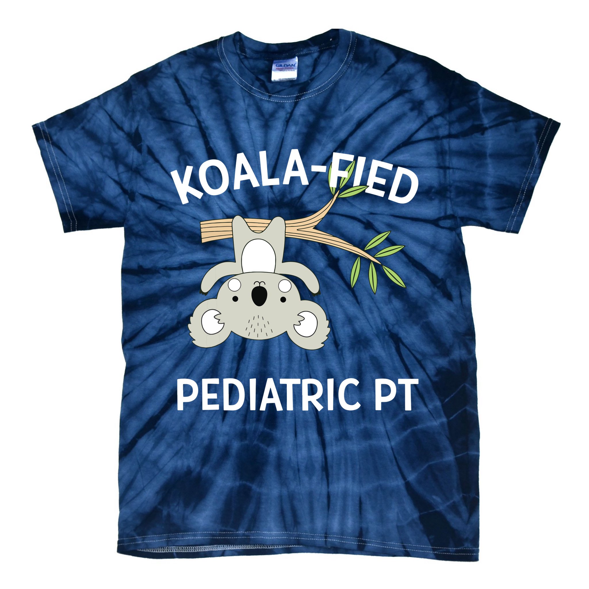 Cute Koala Pediatric PT Gift Physical Therapy Tie-Dye T-Shirt