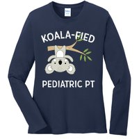 Cute Koala Pediatric PT Gift Physical Therapy Ladies Long Sleeve Shirt