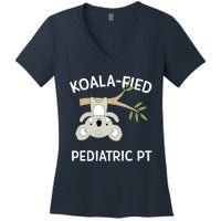 Cute Koala Pediatric PT Gift Physical Therapy Women's V-Neck T-Shirt