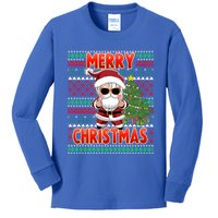 Cool K Pop Santa Claus Xmas K Pop Gift Kids Long Sleeve Shirt