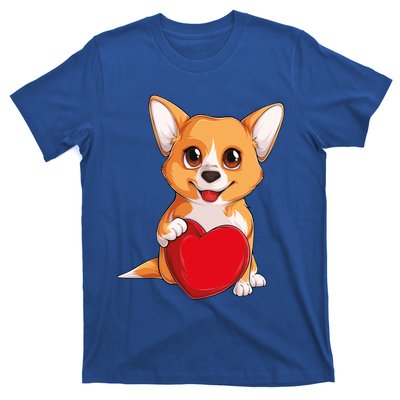 Cute Kawaii Puppies Pet Corgi Dog Valentines Day Gift T-Shirt