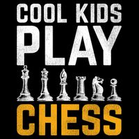 Cool Kids Play Chess Gift V-Neck T-Shirt