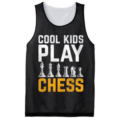 Cool Kids Play Chess Gift Mesh Reversible Basketball Jersey Tank