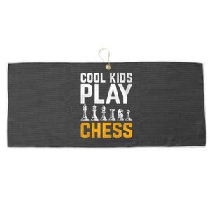 Cool Kids Play Chess Gift Large Microfiber Waffle Golf Towel