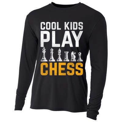 Cool Kids Play Chess Gift Cooling Performance Long Sleeve Crew