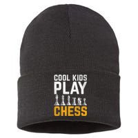 Cool Kids Play Chess Gift Sustainable Knit Beanie