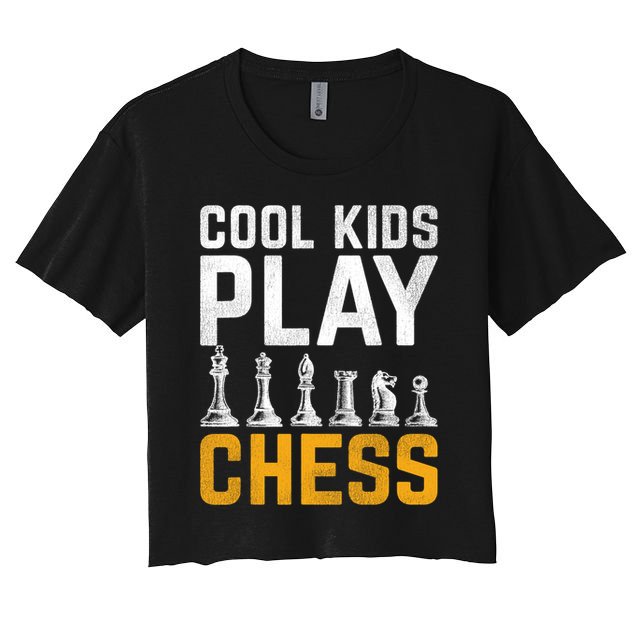 Cool Kids Play Chess Gift Crop Top