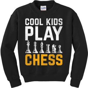 Cool Kids Play Chess Gift Kids Sweatshirt