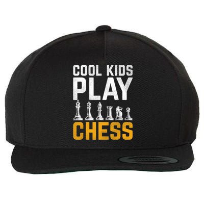 Cool Kids Play Chess Gift Wool Snapback Cap