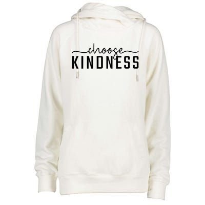 Choose Kindness Print Be Kind Inspirational Womens Funnel Neck Pullover Hood