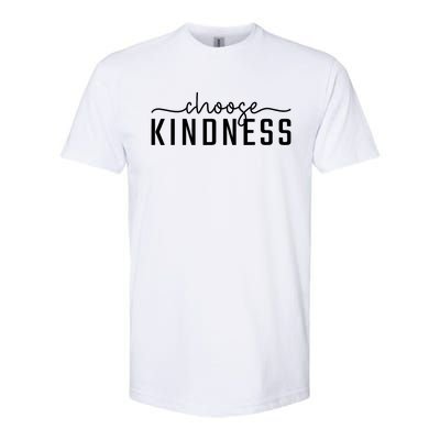 Choose Kindness Print Be Kind Inspirational Softstyle CVC T-Shirt