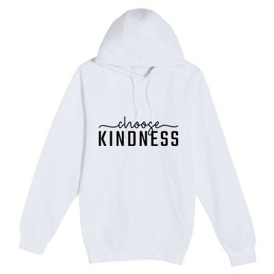 Choose Kindness Print Be Kind Inspirational Premium Pullover Hoodie