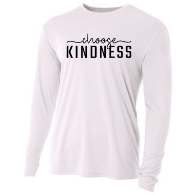 Choose Kindness Print Be Kind Inspirational Cooling Performance Long Sleeve Crew