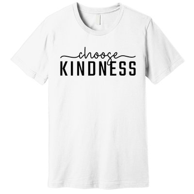 Choose Kindness Print Be Kind Inspirational Premium T-Shirt