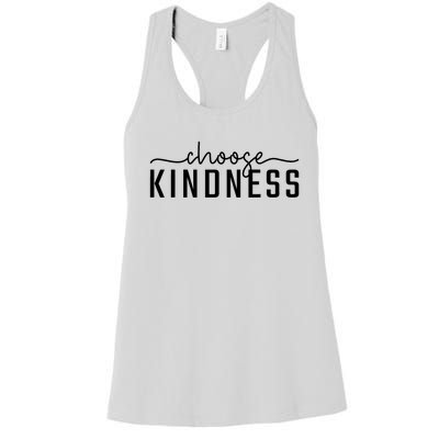 Choose Kindness Print Be Kind Inspirational Women's Racerback Tank