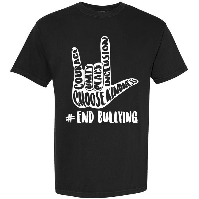Choose Kindness Rock On # End Bullying Garment-Dyed Heavyweight T-Shirt