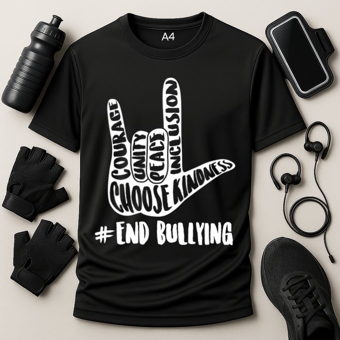 Choose Kindness Rock On # End Bullying Performance Shirt